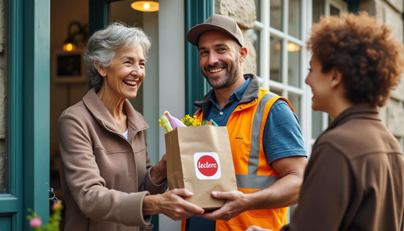 Illustration: Comment Leclerc facilite la livraison à domicile pour les seniors