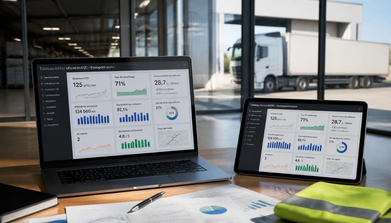 Tableau RSE pour le transport routier : quels KPI suivre